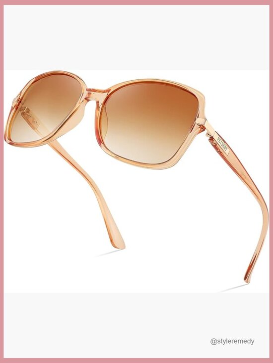 Polarized Square Frame Sunglasses with UV400 Protection main image 7